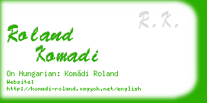 roland komadi business card